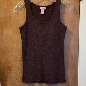 Pinkish Shimmering Chocolate Tank Top